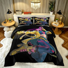 Marvel Rivals Jubilee Comforter Pillowcase Sets Blanket All Season Reversible Quilted Duvet