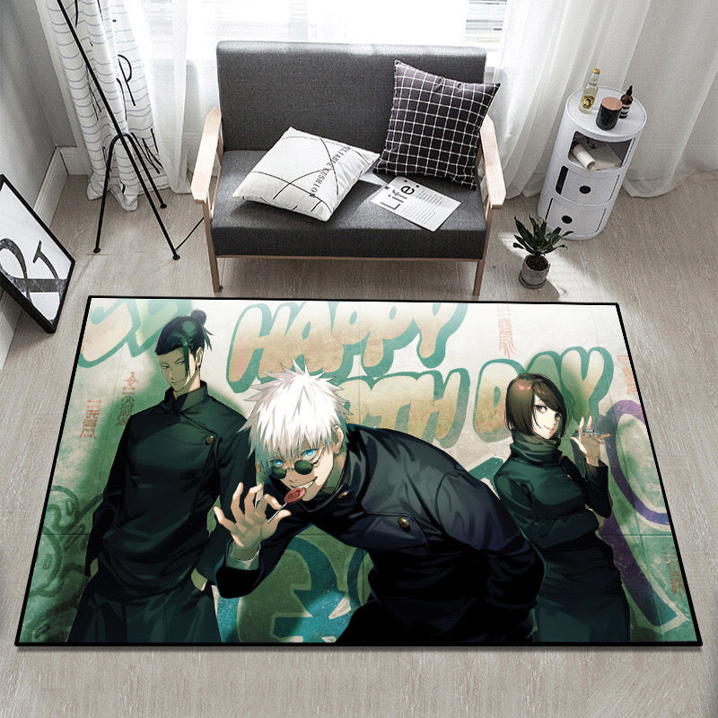 Jujutsu Kaisen Cosplay Carpet Living Room Bedroom Sofa Rug Door Mat