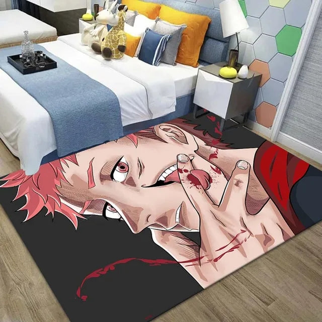 Jujutsu Kaisen Cosplay Carpet Living Room Bedroom Sofa Rug Door Mat