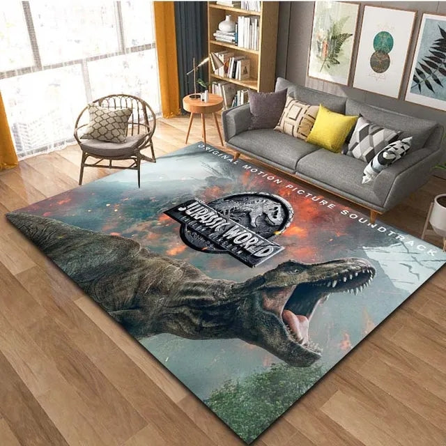 Jurassic World Cosplay Carpet Living Room Bedroom Sofa Rug Door Mat