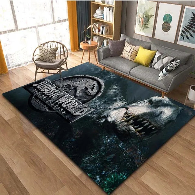 Jurassic World Cosplay Carpet Living Room Bedroom Sofa Rug Door Mat