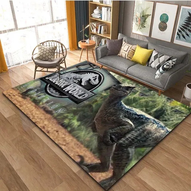 Jurassic World Cosplay Carpet Living Room Bedroom Sofa Rug Door Mat