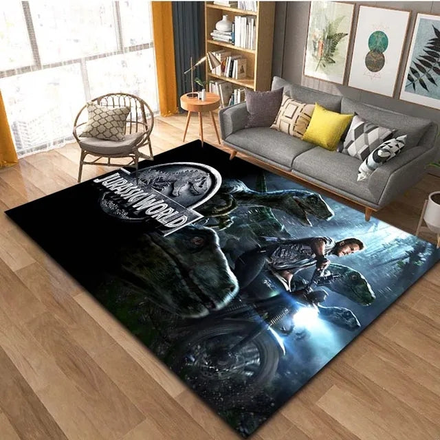 Jurassic World Cosplay Carpet Living Room Bedroom Sofa Rug Door Mat