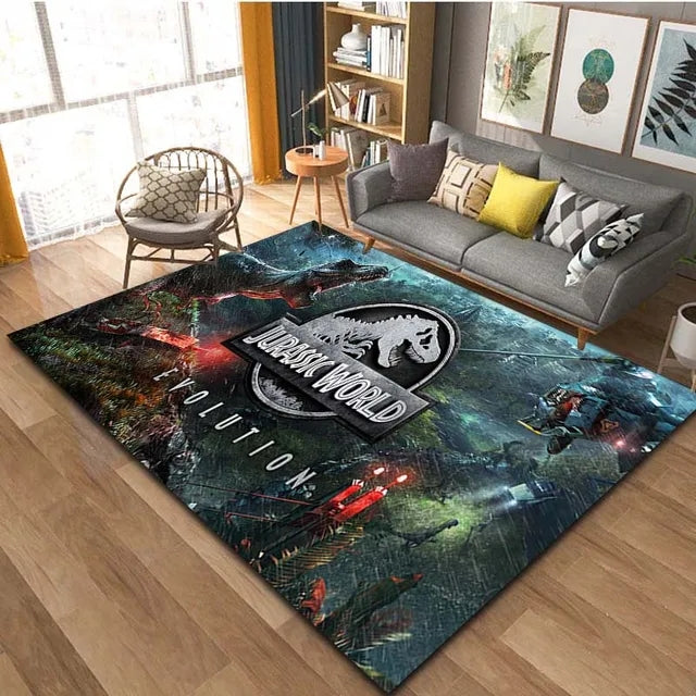 Jurassic World Cosplay Carpet Living Room Bedroom Sofa Rug Door Mat