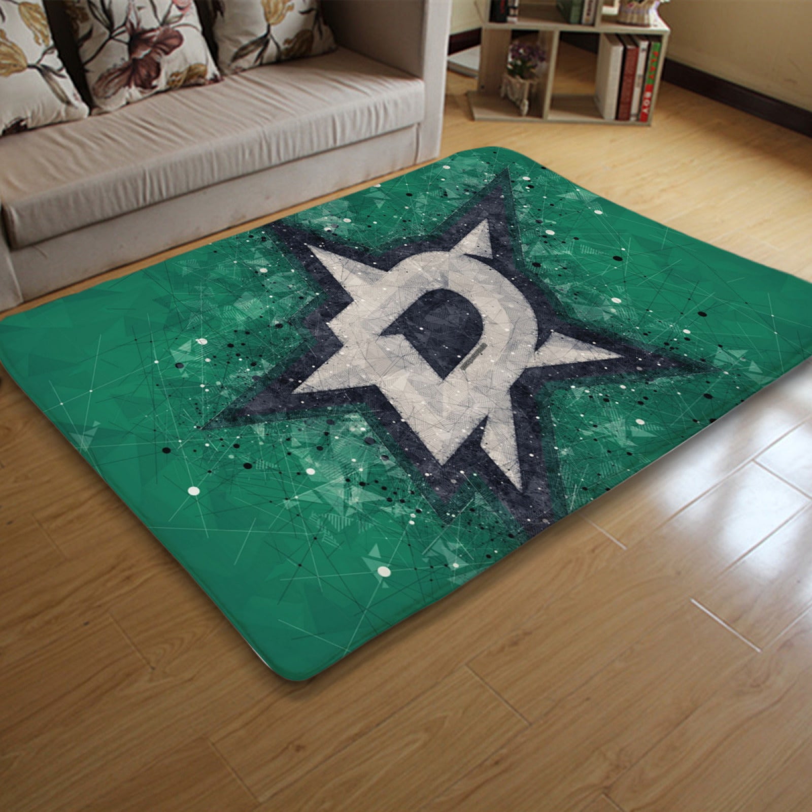 Dallas Stars Hockey League Carpet Living Room Bedroom Mats Kitchen Bathroom Rugs