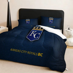 Kansas City Royals Comforter Pillowcase Sets Blanket All Season Reversible Quilted Duvet