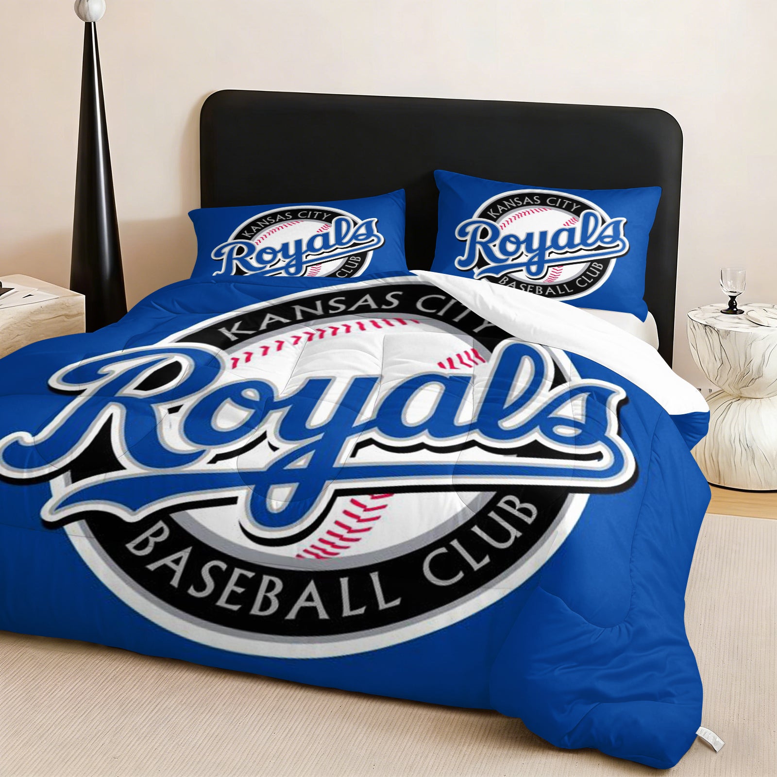 Kansas City Royals Comforter Pillowcase Sets Blanket All Season Reversible Quilted Duvet