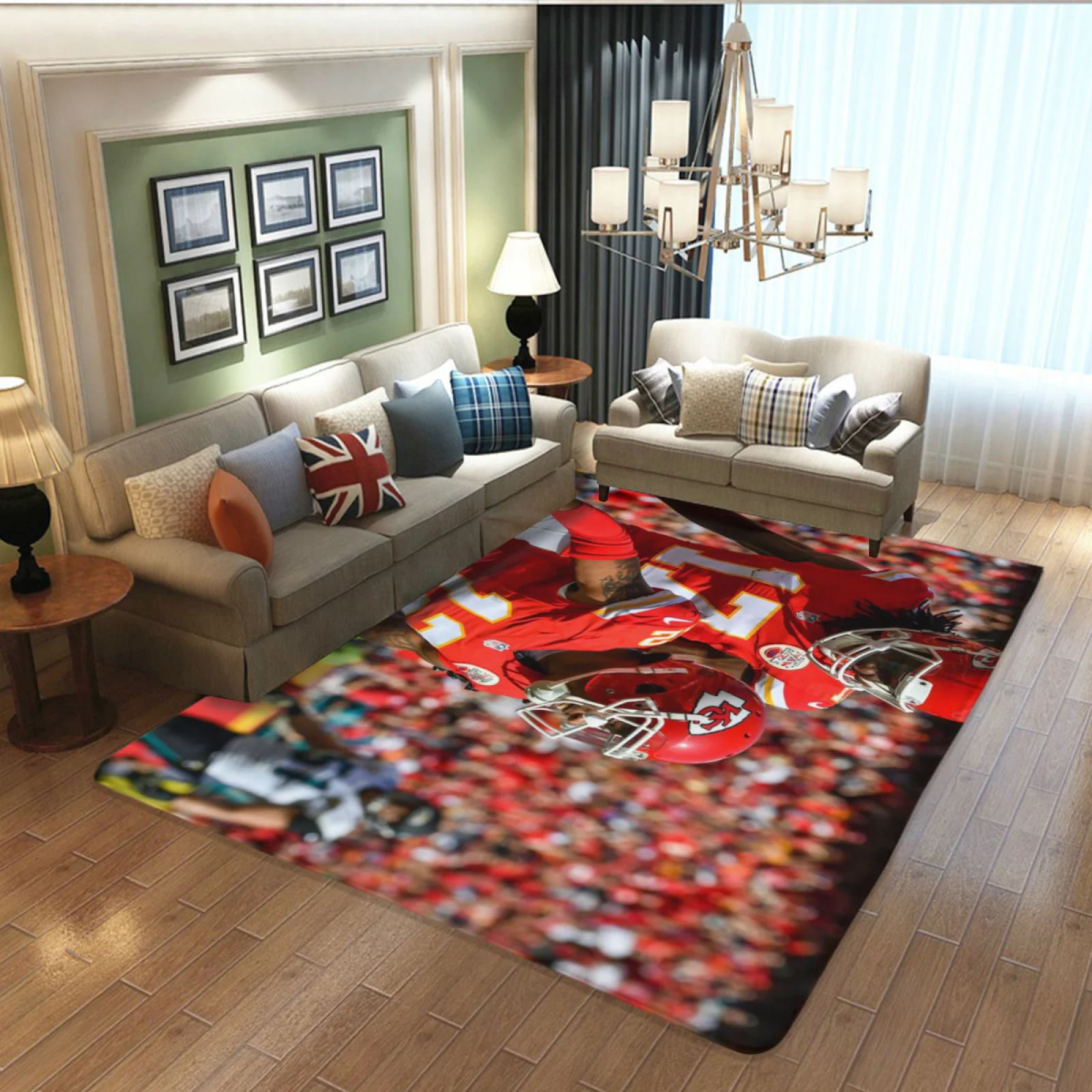 Kansas City Chiefs Football Team Carpet Living Room Bedroom Mats Kitchen Bathroom Rugs