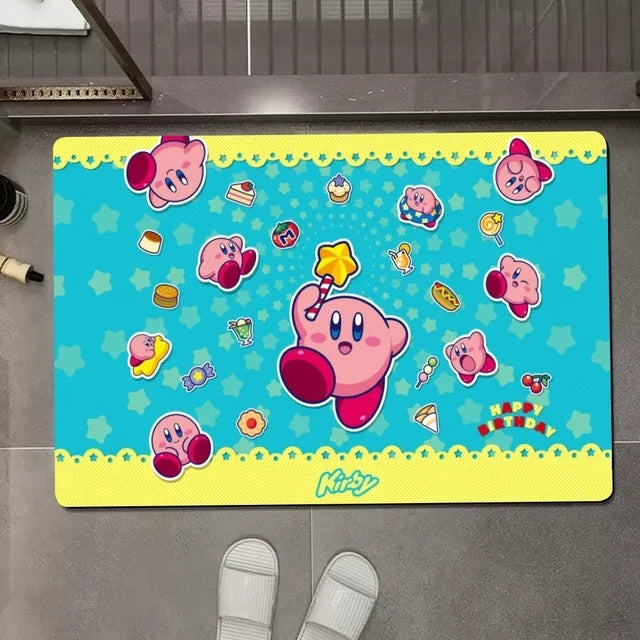 Kirby Cosplay Carpet Living Room Bedroom Sofa Rug Door Mat