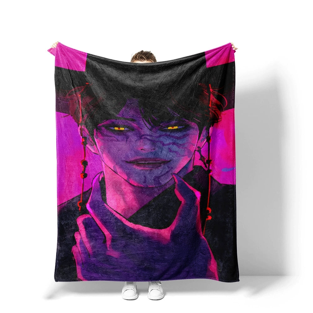 Kpop Demon Hunters Flannel Fleece Blanket Throw Blanket Room Decoration