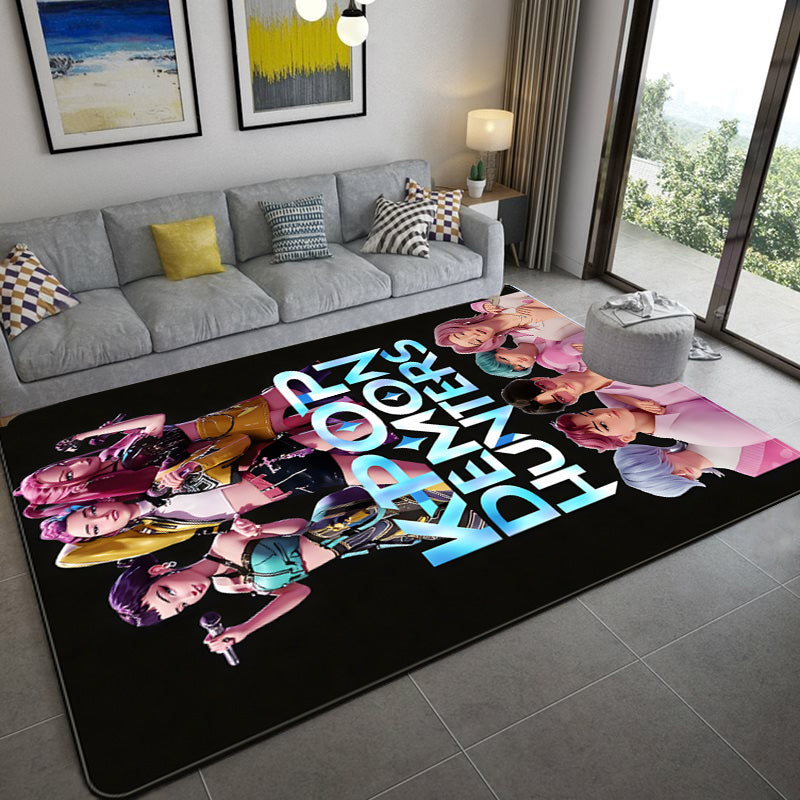 Kpop Demon Hunters  Carpet Living Room Bedroom Mats Kitchen Bathroom Rugs