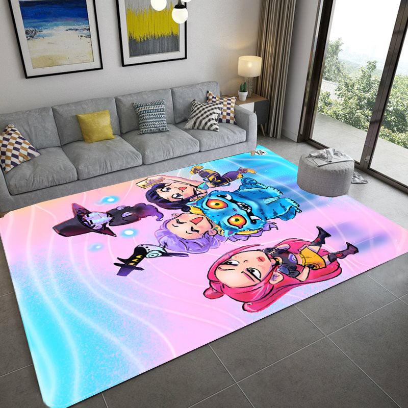 Kpop Demon Hunters  Carpet Living Room Bedroom Mats Kitchen Bathroom Rugs