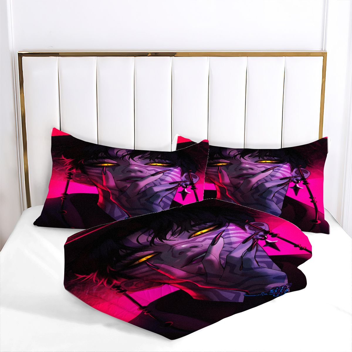 Kpop Demon Hunters Comforter Pillowcase Sets Blanket All Season Reversible Quilted Duvet