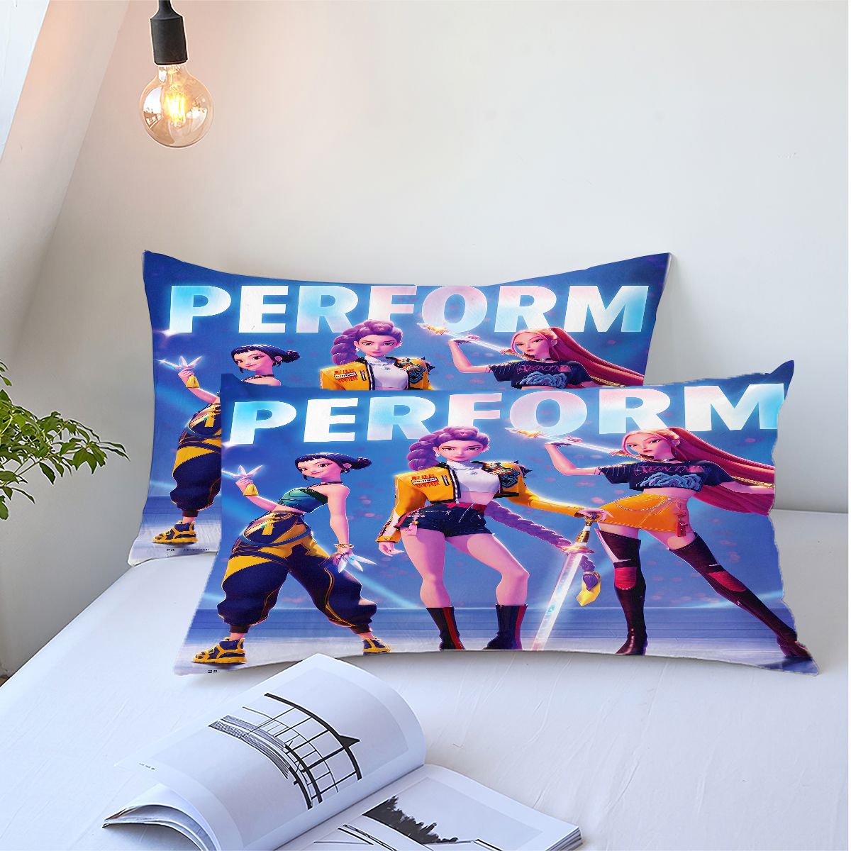 Kpop Demon Hunters Comforter Pillowcase Sets Blanket All Season Reversible Quilted Duvet