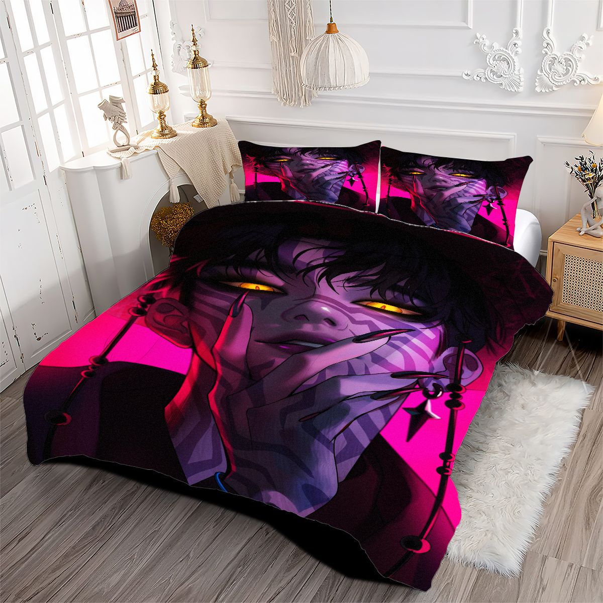 Kpop Demon Hunters Comforter Pillowcase Sets Blanket All Season Reversible Quilted Duvet
