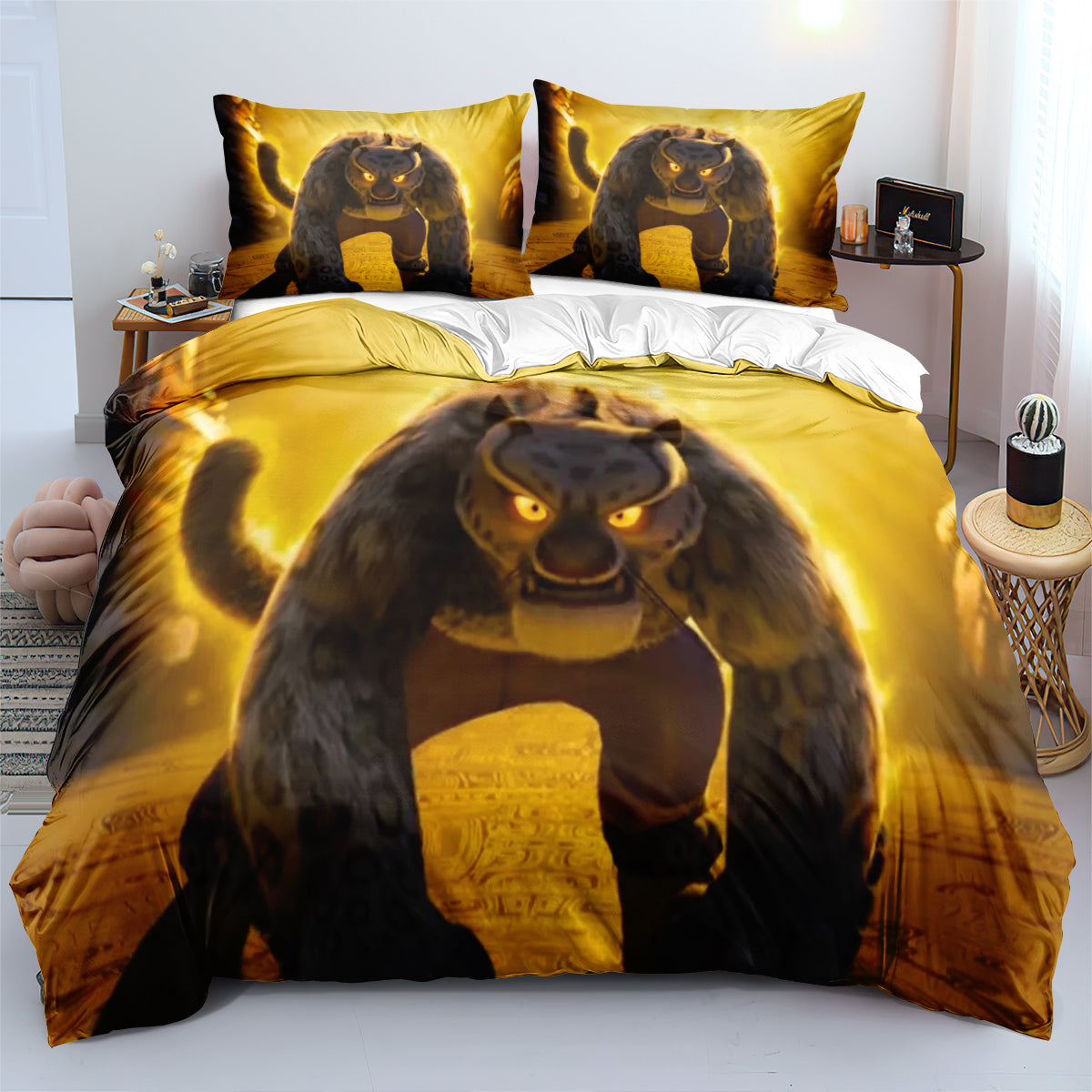 Kung Fu Panda 4 Duvet Cover Quilt Cover Pillowcase Bedding Set  Bedroom Decor