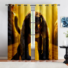 Kung Fu Panda Blackout Curtains Drapes for Window Treatment Set