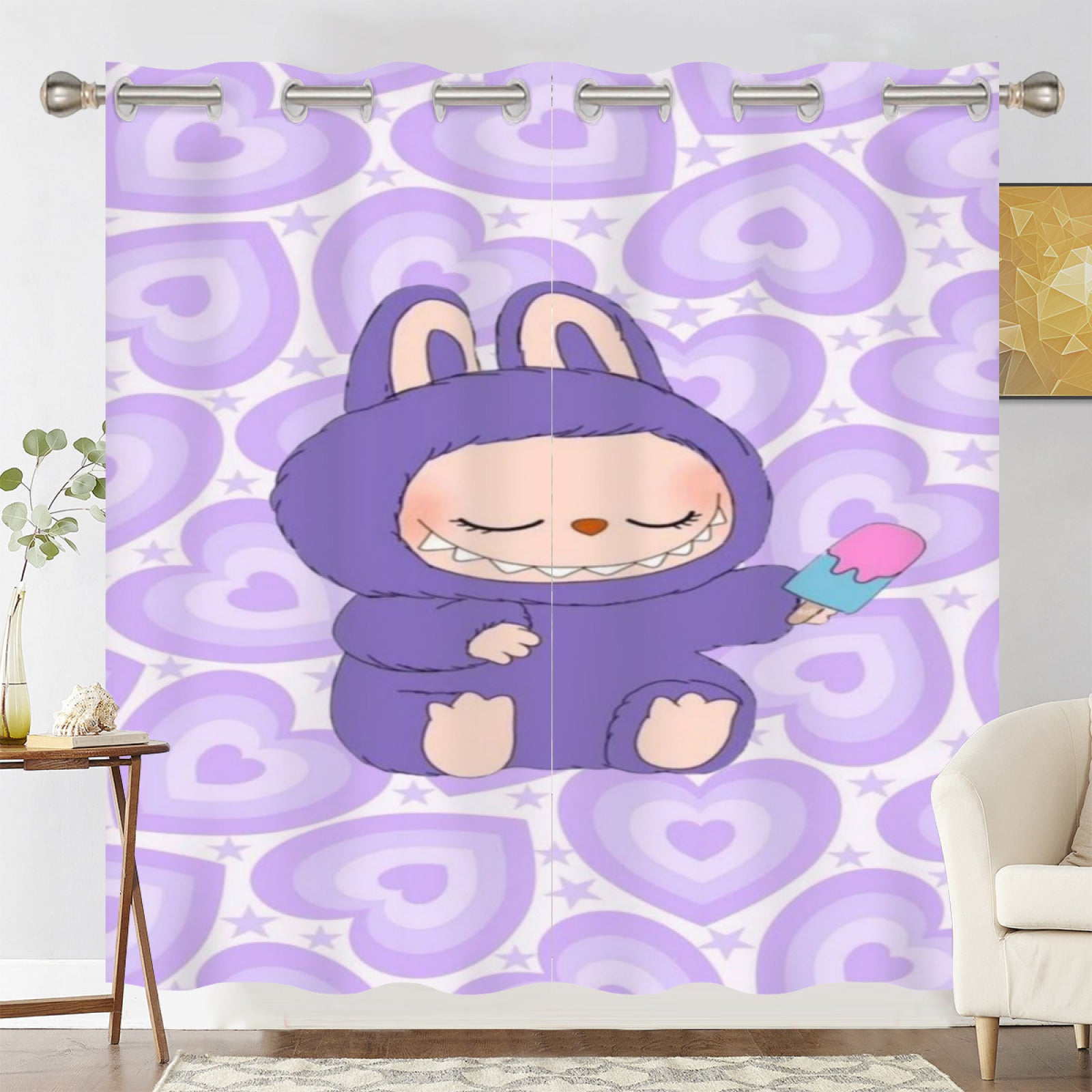 La BuBu Blackout Curtains Drapes For Window Treatment Set