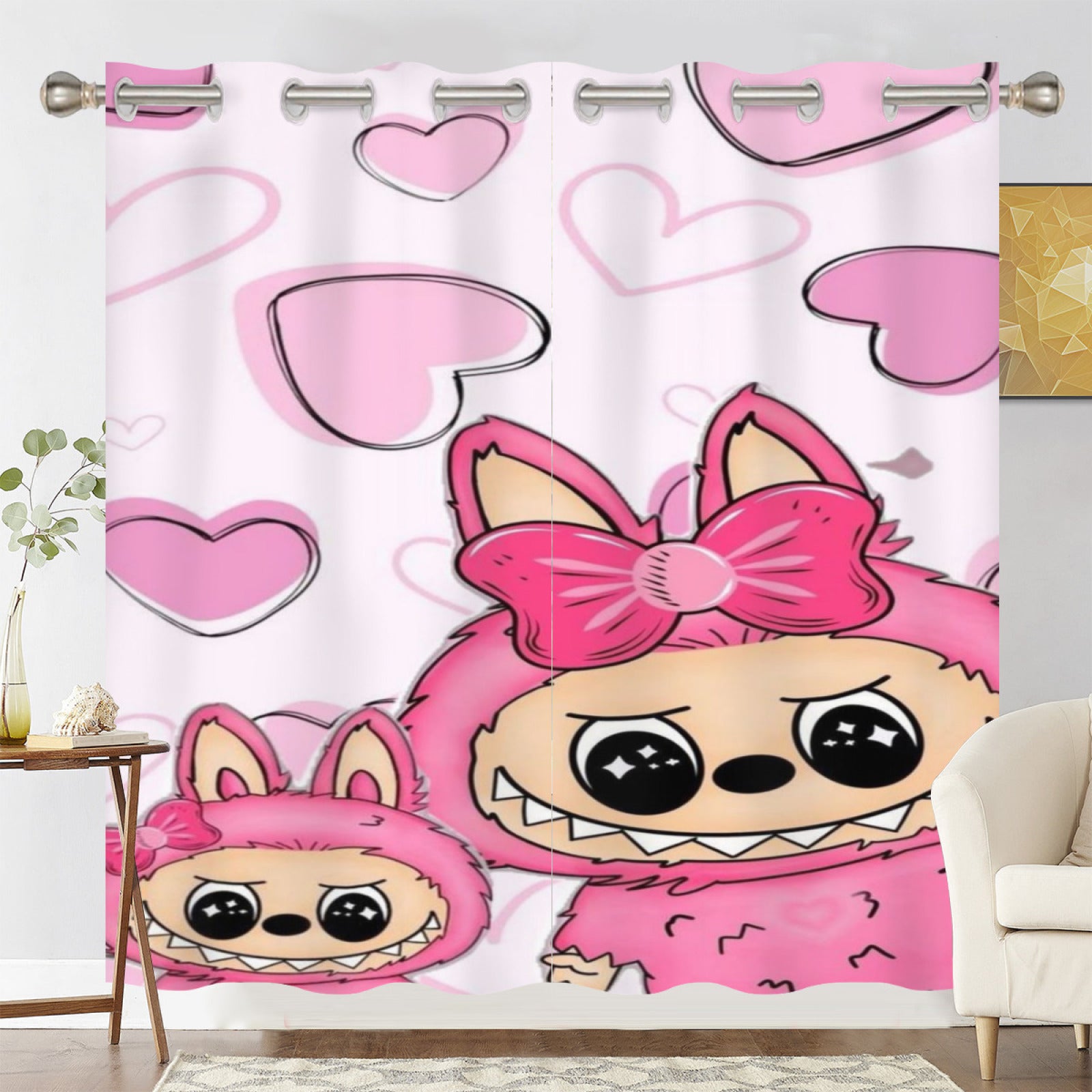 La BuBu Blackout Curtains Drapes For Window Treatment Set