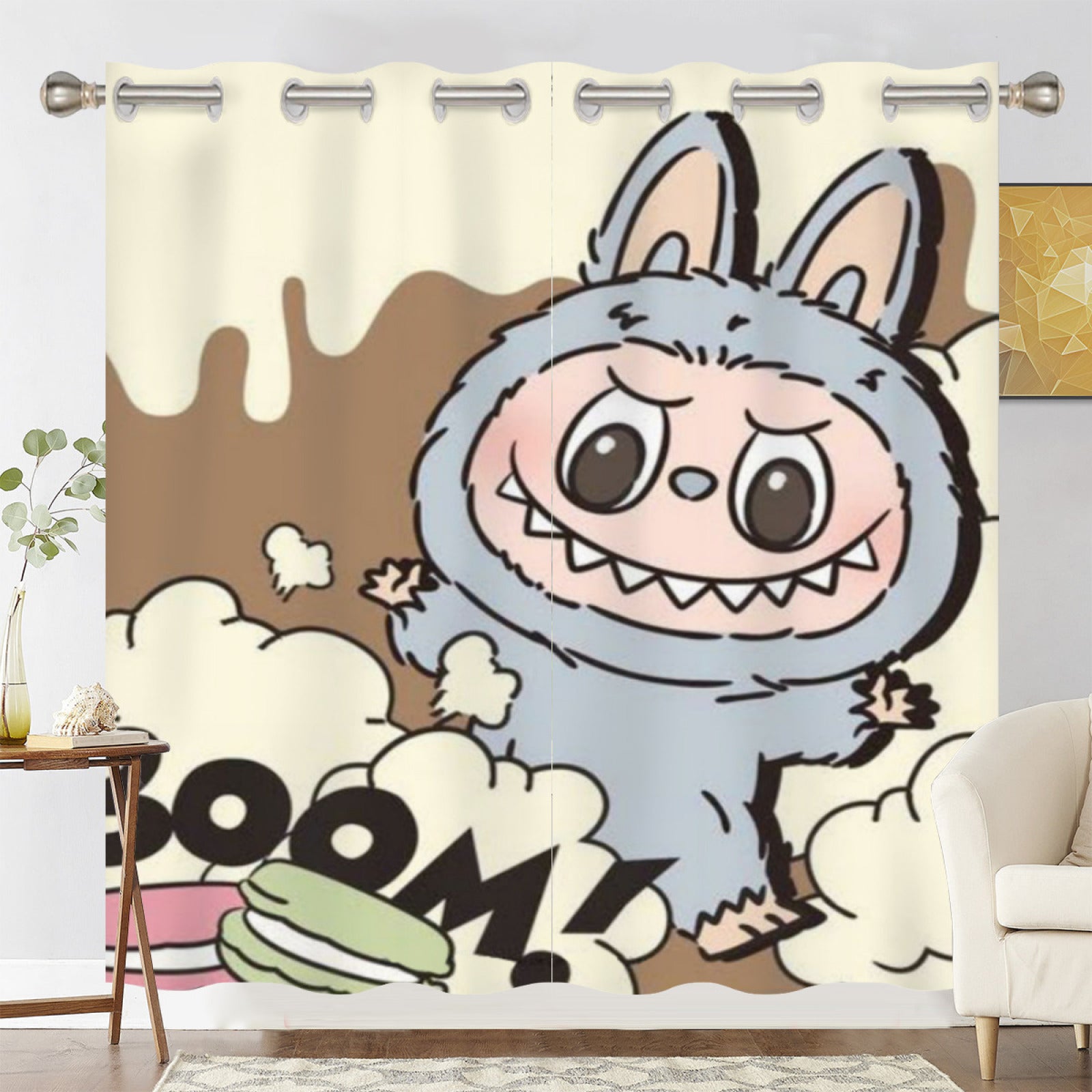 La BuBu Blackout Curtains Drapes For Window Treatment Set