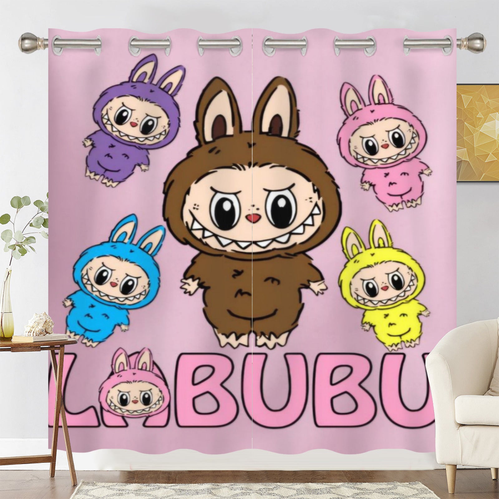 La BuBu Blackout Curtains Drapes For Window Treatment Set