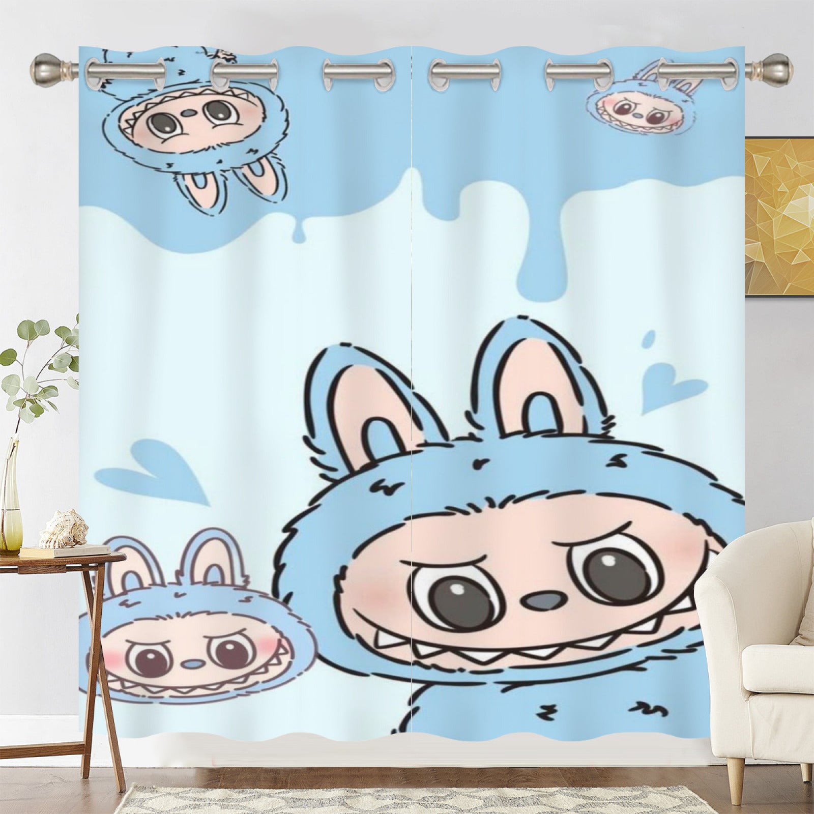 La BuBu Blackout Curtains Drapes For Window Treatment Set