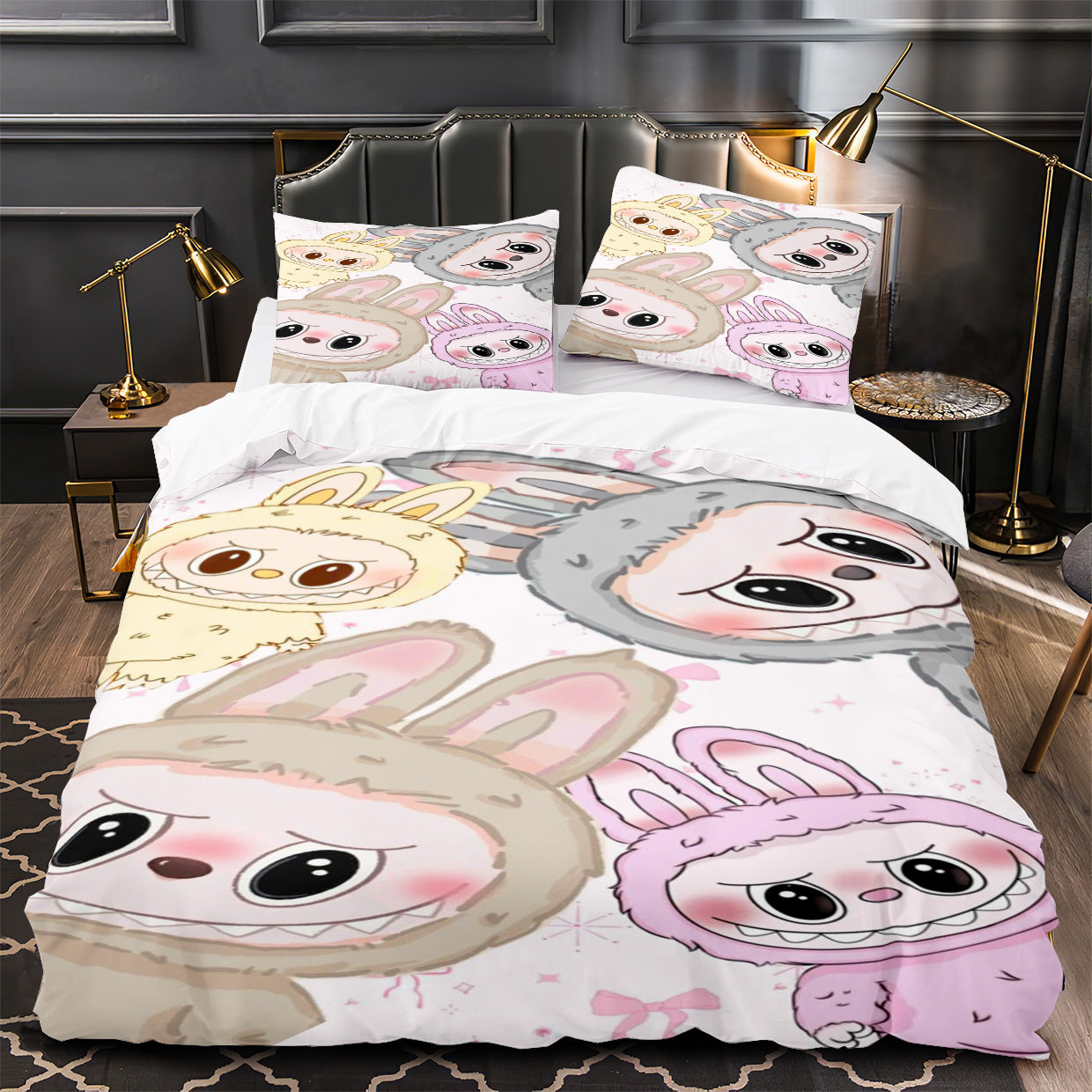 La BuBu Duvet Cover Quilt Case Pillowcase Bedding Set Without Filler