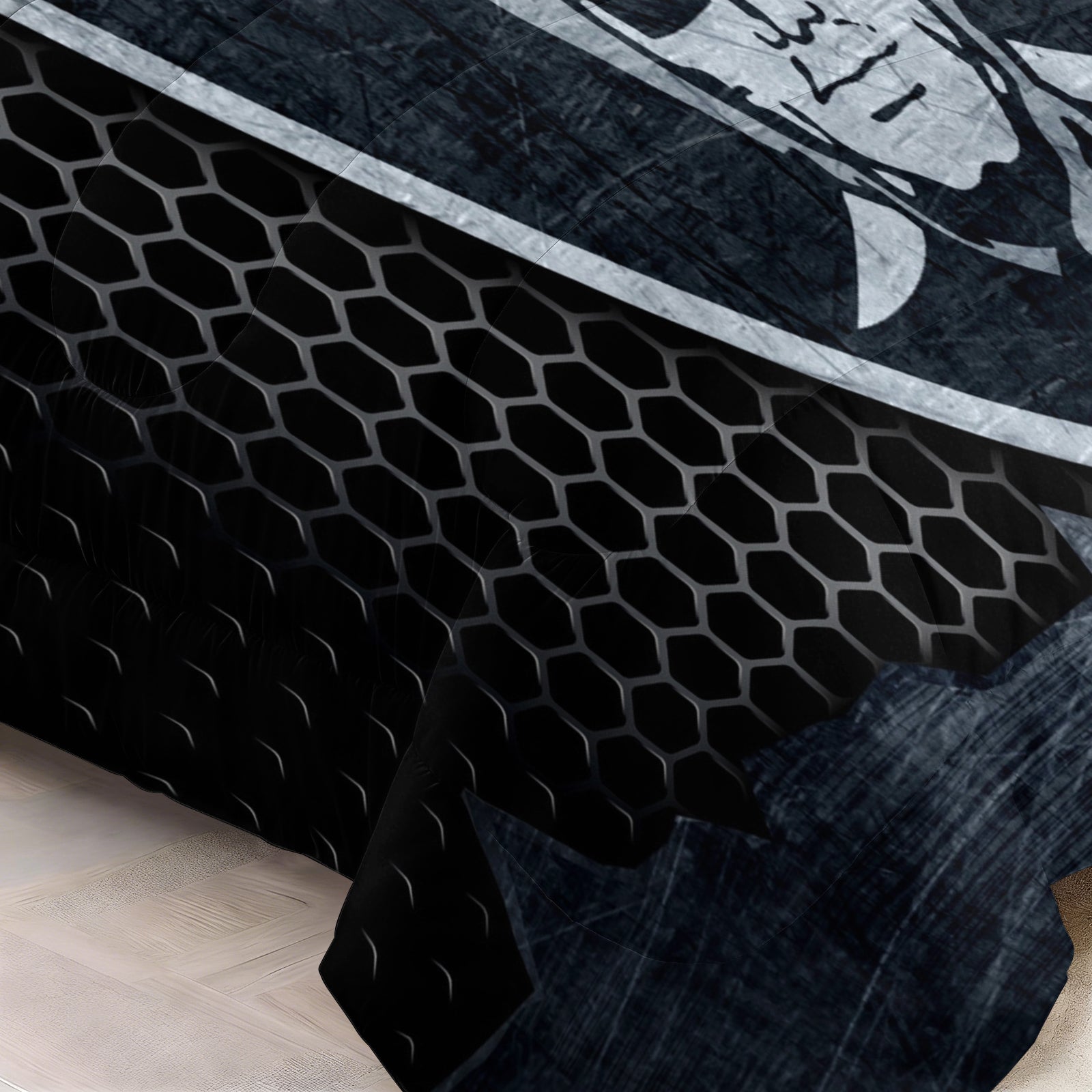 Las Vegas Raiders Comforter Pillowcase Sets Blanket All Season Reversible Quilted Duvet