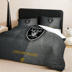 Las Vegas Raiders Comforter Pillowcase Sets Blanket All Season Reversible Quilted Duvet