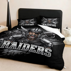 Las Vegas Raiders Comforter Pillowcase Sets Blanket All Season Reversible Quilted Duvet