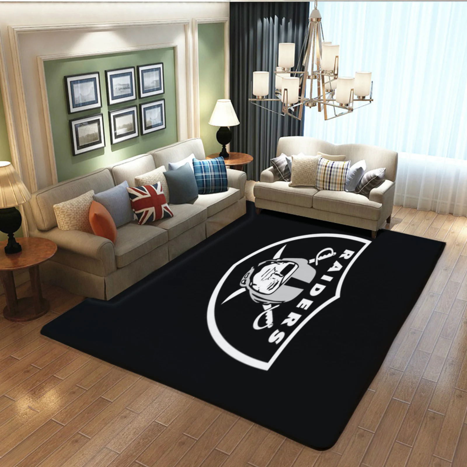 Las Vegas Raiders Football Team Carpet Living Room Bedroom Mats Kitchen Bathroom Rugs