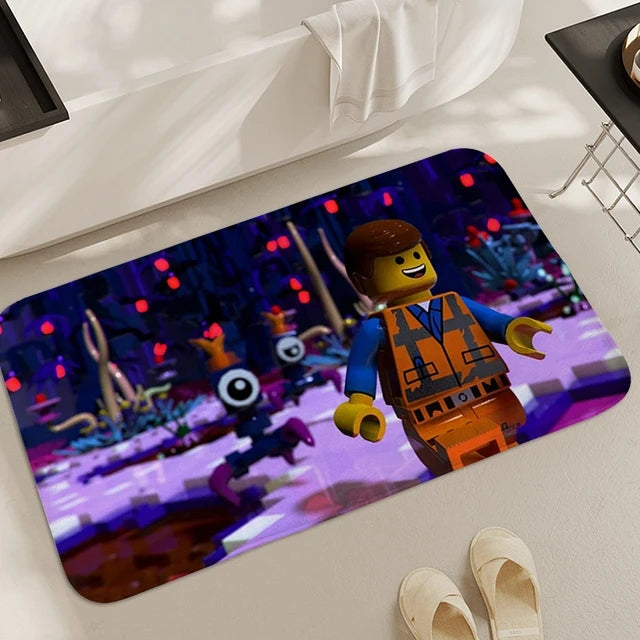 Lego Movie Cosplay Carpet Living Room Bedroom Sofa Rug Door Mat