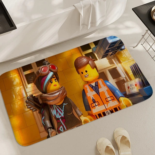 Lego Movie Cosplay Carpet Living Room Bedroom Sofa Rug Door Mat