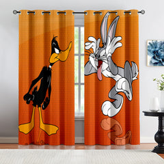 Looney Tunes Bugs Bunny Blackout Curtains Drapes for Window Treatment Set