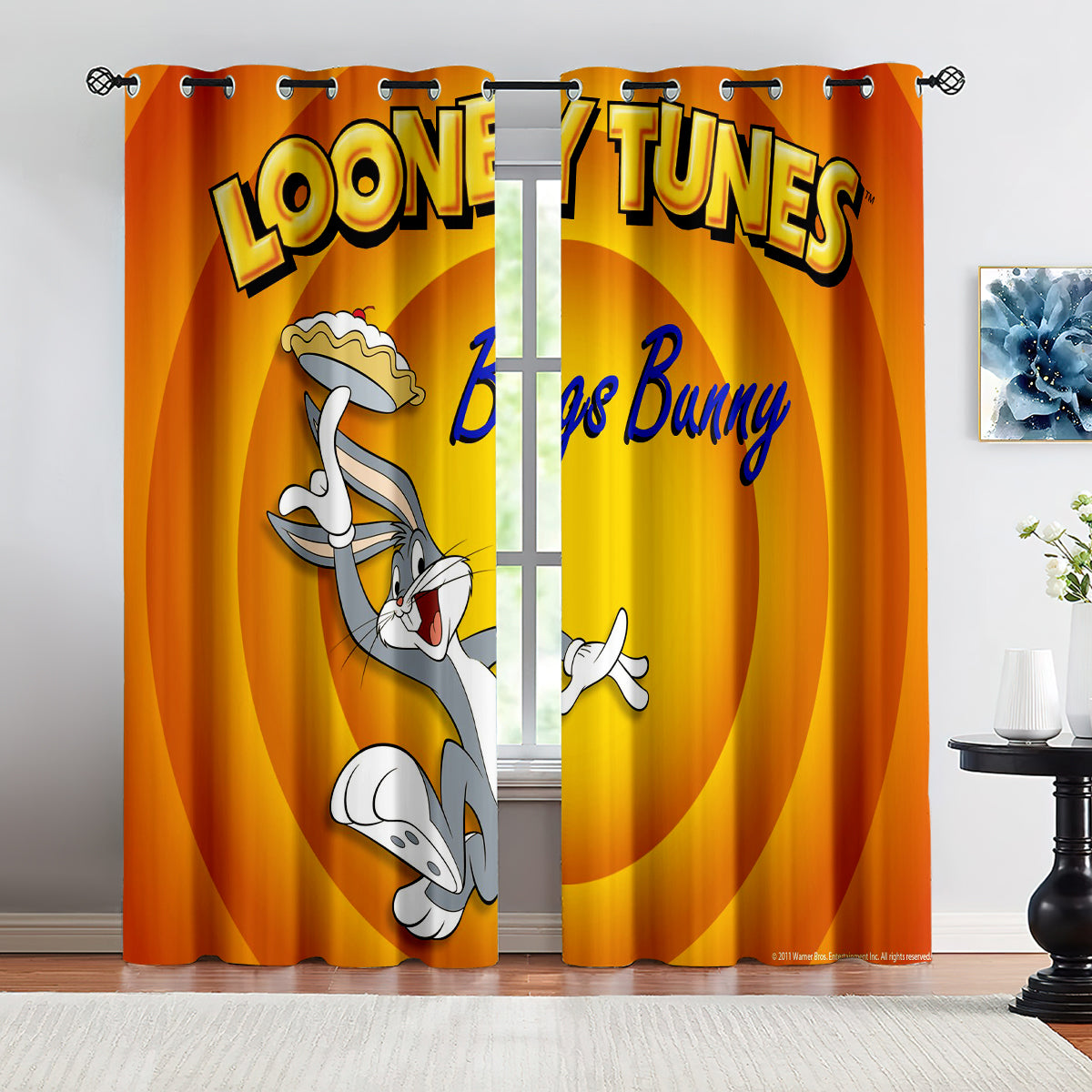 Looney Tunes Bugs Bunny Blackout Curtains Drapes for Window Treatment Set