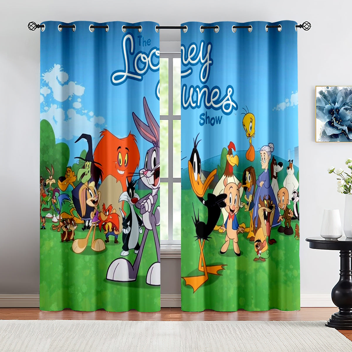 Looney Tunes Bugs Bunny Blackout Curtains Drapes for Window Treatment Set