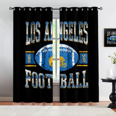 Los Angeles Chargers Blackout Curtains Drapes For Window Treatment Set