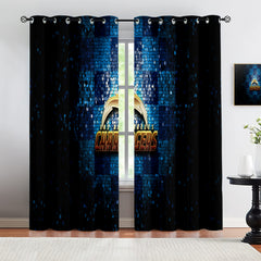 Los Angeles Chargers Blackout Curtains Drapes For Window Treatment Set
