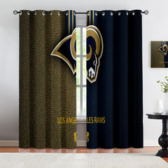 Los Angeles Rams Blackout Curtains Drapes For Window Treatment Set
