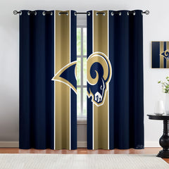 Los Angeles Rams Blackout Curtains Drapes For Window Treatment Set