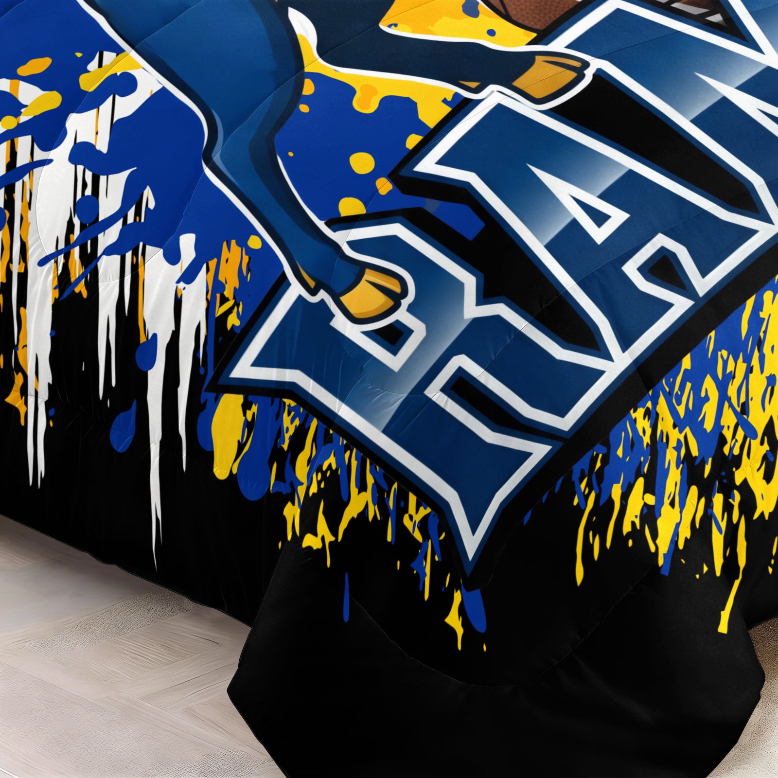 Los Angeles Rams Comforter Pillowcase Sets Blanket All Season Reversible Quilted Duvet