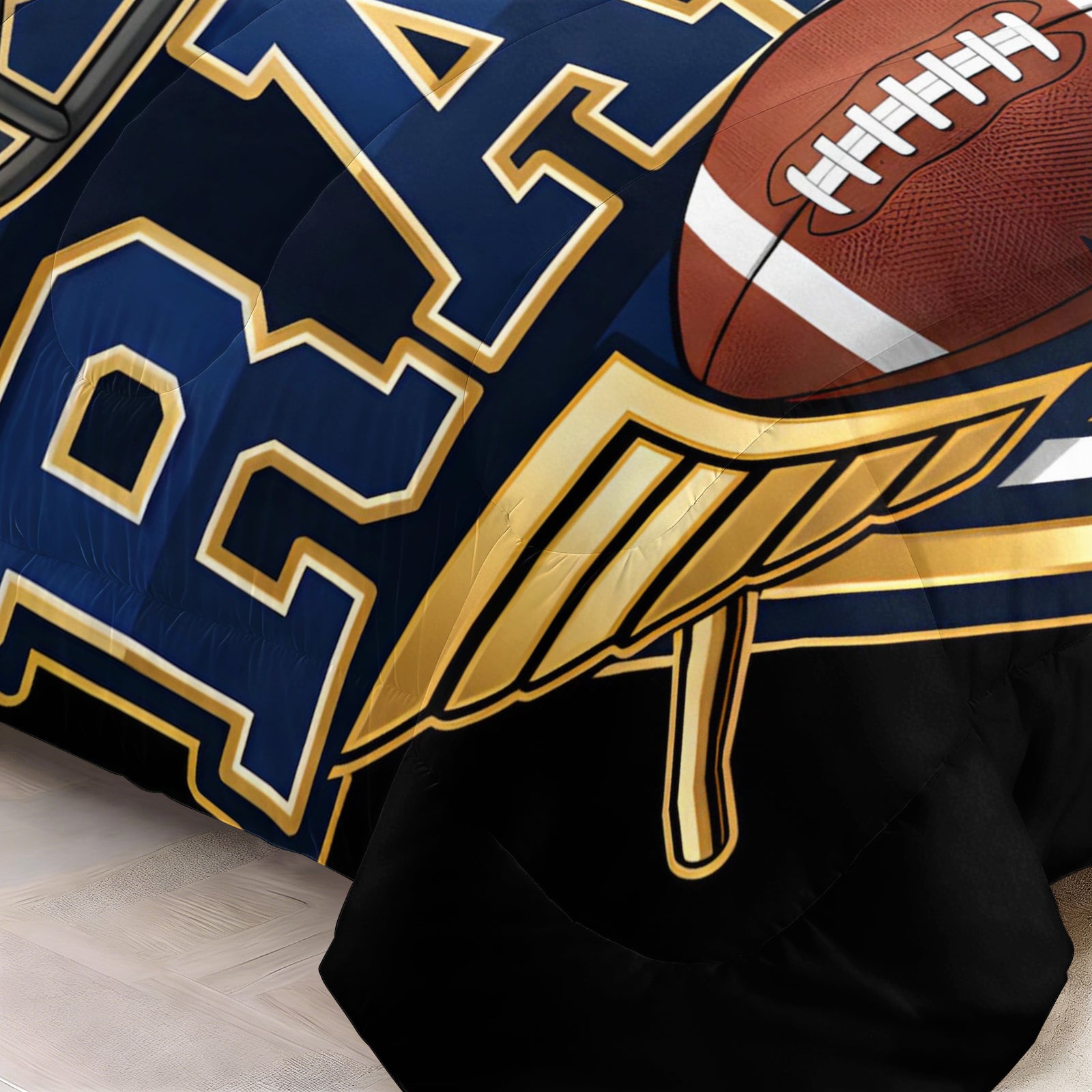 Los Angeles Rams Comforter Pillowcase Sets Blanket All Season Reversible Quilted Duvet