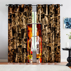 Los Angeles Basketball Clippers Blackout Curtains Drapes For Window Treatment Set