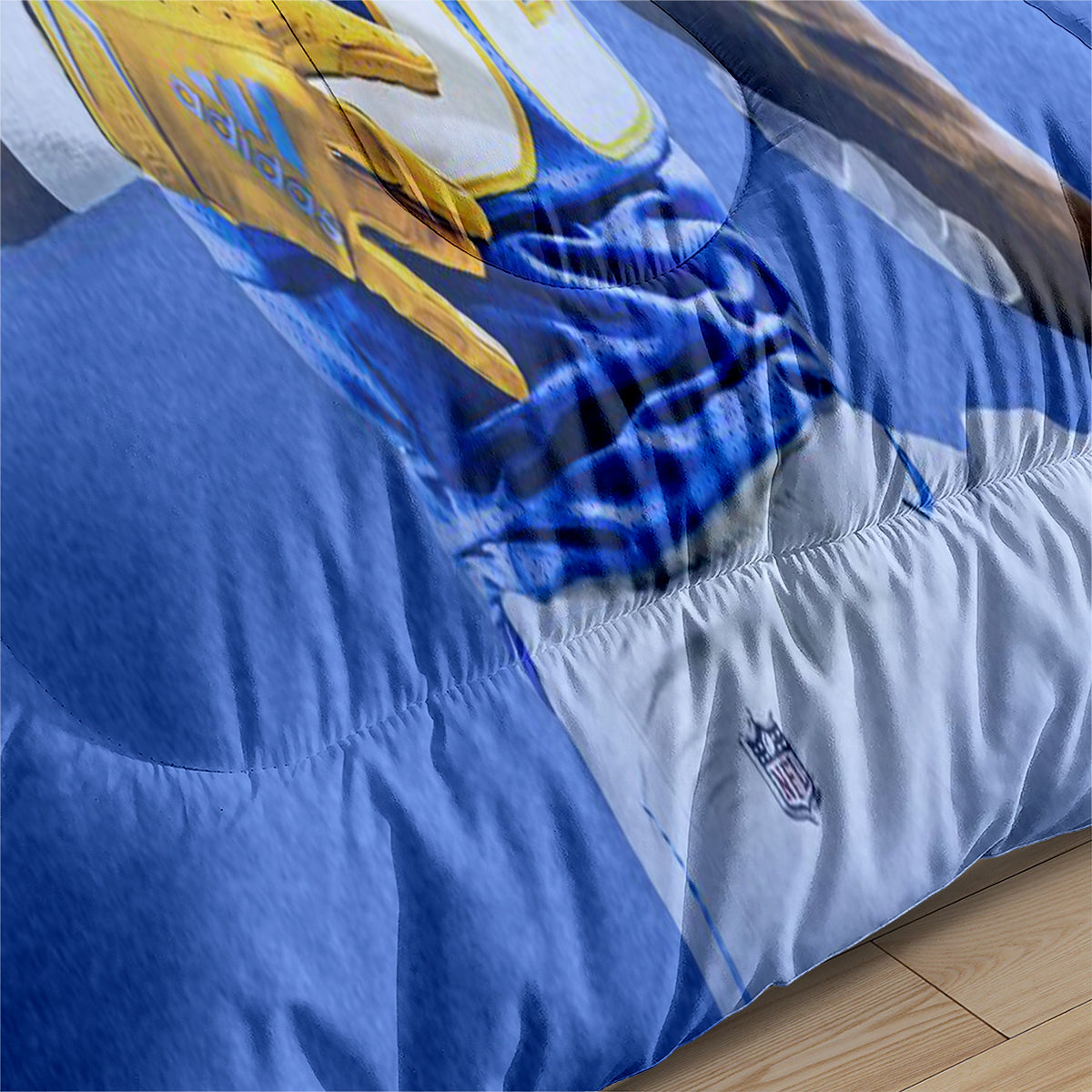 Los Angeles Chargers Football Team Comforter Pillowcase Sets Blanket All Season Reversible Quilted Duvet