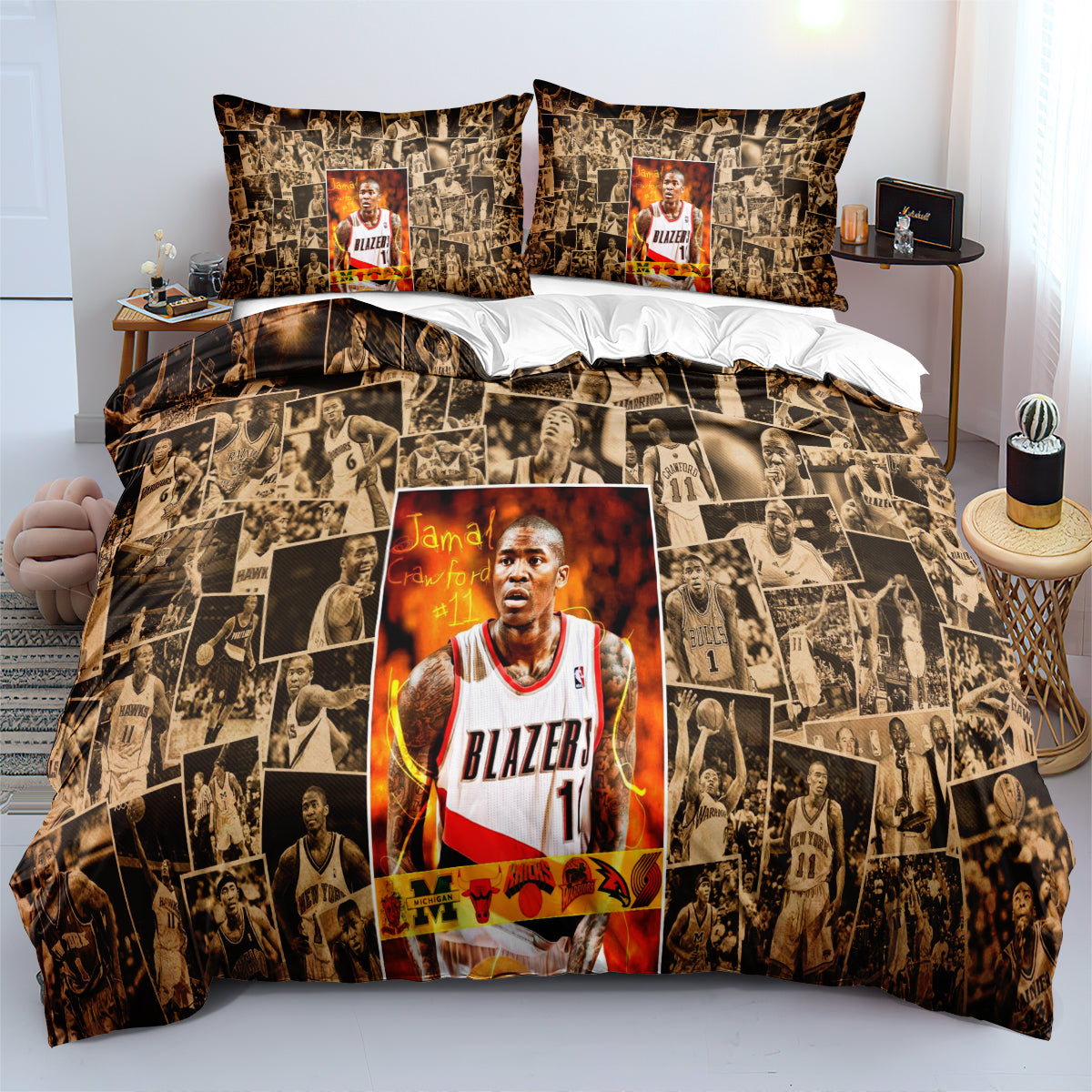 Los Angeles Basketball Clippers Bedding Set Quilt Cover Without Filler