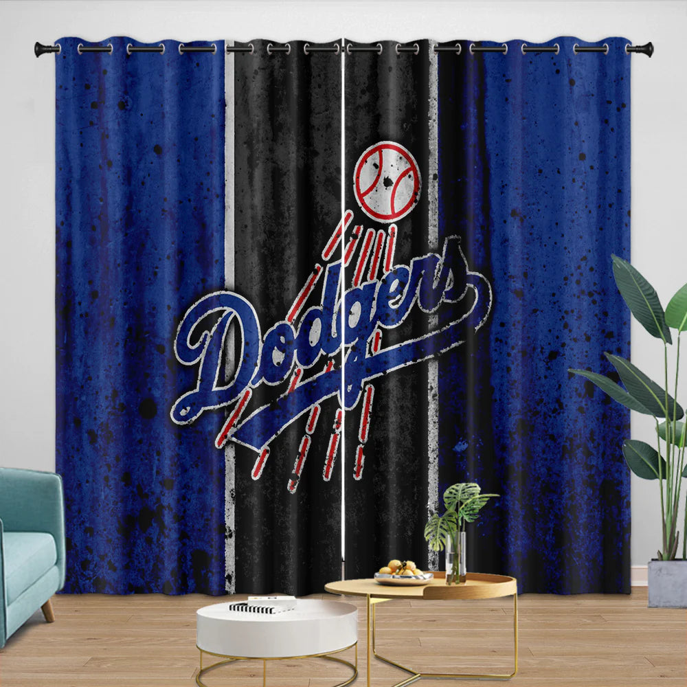 Los Angeles Dodgers Blackout Curtain for Living Room Bedroom Window Treatment