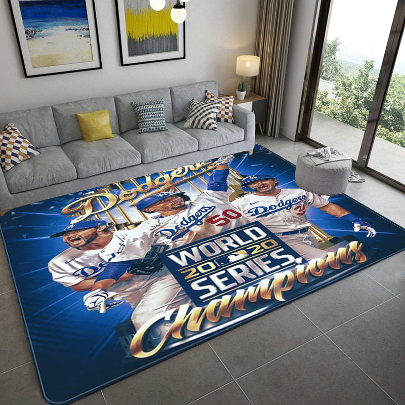 Los Angeles Dodgers Carpet Living Room Bedroom Mats Kitchen Bathroom Rugs