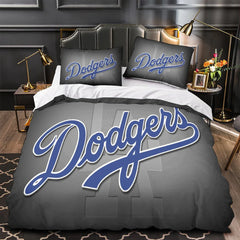 Los Angeles Dodgers Duvet Cover Quilt Case Pillowcase Bedding Set Without Filler