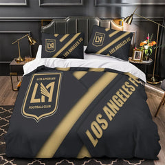 Los Angeles FC Duvet Cover Quilt Case Pillowcase Bedding Set Without Filler