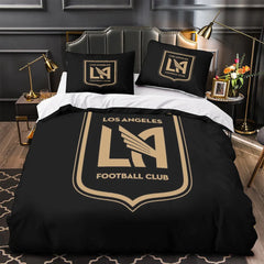 Los Angeles FC Duvet Cover Quilt Case Pillowcase Bedding Set Without Filler